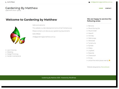 Gardening By Matthew
